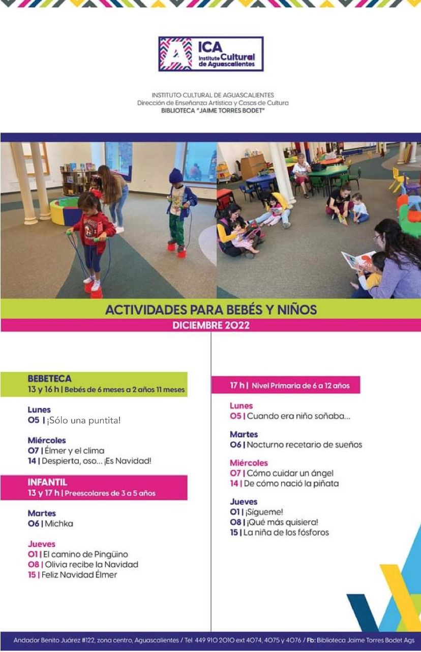 La Biblioteca Torres Bodet es sede de actividades para niños y bebes